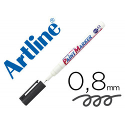 ROTULADOR ARTLINE MARCADOR PERMANENTE EK-444 XF NEGRO -PUNTA REDONDA 0.8 MM -METAL CAUCHO Y PLASTICO