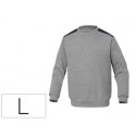 SUDADERA DELTAPLUS SWEAT OLINO CON REFUERZO EN ESPALDA Y CODOS GRIS TALLA L