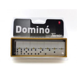 DOMINO CHAMELO FOURNIER FICHA MARFILINA EN CAJA DE PLASTICO EN BLISTER