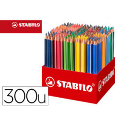 LAPICES DE COLORES STABILO TRIO AZ SCHOOL PACK DE 300 UNIDADES SURTIDAS 20 COLORES