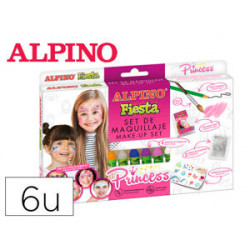 BARRA DE MAQUILLAJE ALPINO PRINCESA CAJA DE 6 UNIDADES COLORES SURTIDOS