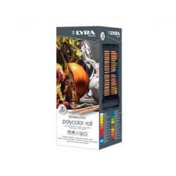 LAPICES DE COLORES LYRA REMBRANDT POLYCOLOR 24 COLORES SURTIDOS EN ESTUCHE DE TELA ENROLLABLE