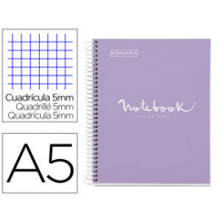 CUADERNO ESPIRAL MIQUELRIUS NOTEBOOK 1 EMOTIONS TAPA FORRADA DIN A5 MICROPERFORADO 80 HOJAS 90G/M2 C