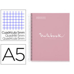 CUADERNO ESPIRAL MIQUELRIUS NOTEBOOK 1 EMOTIONS TAPA FORRADA DIN A5 MICROPERFORADO 80 HOJAS 90G/M2 C