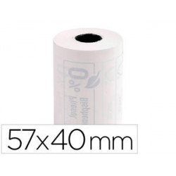 ROLLO SUMADORA EXACOMPTA TERMICO PARA TPV 57 MM X 40 MM 55 G/M2 FSC SIN FENOL NI PLASTICO