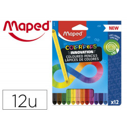 LAPICES DE COLORES MAPED COLOR PEPS INFINITY CAJA DE 12 COLORES SURTIDOS