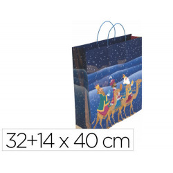 BOLSA PARA REGALO BASIKA NV2303 L 32+14X40 CM