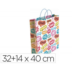 BOLSA PARA REGALO BASIKA TA2301 L 32+14X40 CM