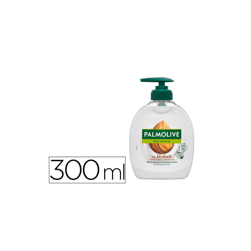 JABON LIQUIDO LAVAMANOS PALMOLIVE CREMA LECHE DE ALMENDRA BOTE DE 300 ML