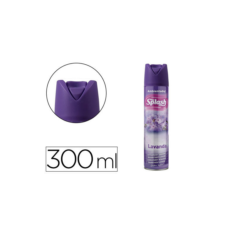 AMBIENTADOR SPRAY SPLASH AROMA LAVANDA BOTE DE 300 ML