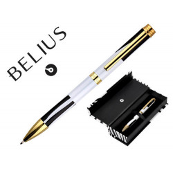 ROLLER BELIUS DUALITA CUERPO BLANCO COLOR NEGRO TINTA NEGRA CAJA DE DISEÑO