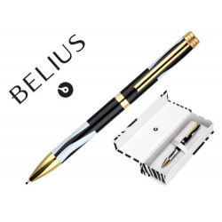 ROLLER BELIUS DUALITA CUERPO NEGRO COLOR BLANCO TINTA NEGRA CAJA DE DISEÑO