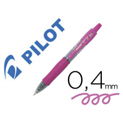 BOLIGRAFO PILOT G-2 PIXIE ROSA TINTA GEL RETRACTIL SUJECION DE CAUCHO