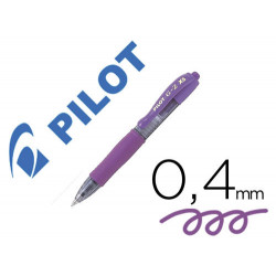 BOLIGRAFO PILOT G-2 PIXIE VIOLETA TINTA GEL RETRACTIL SUJECION DE CAUCHO