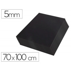 CARTON PLUMA LIDERPAPEL NEGRO DOBLE CARA 70X100CM ESPESOR 5 MM