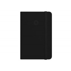 CUADERNO CON GOMILLA ANTARTIK NOTES TAPA DURA A4 HOJAS RAYAS NEGRO 100 HOJAS 80 GR FSC