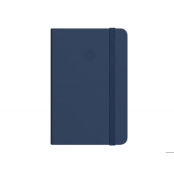 CUADERNO CON GOMILLA ANTARTIK NOTES TAPA DURA A5 HOJAS PUNTOS AZUL MARINO 100 HOJAS 80 GR FSC