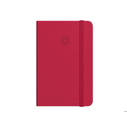 CUADERNO CON GOMILLA ANTARTIK NOTES TAPA DURA A4 HOJAS RAYAS ROJO 100 HOJAS 80 GR FSC