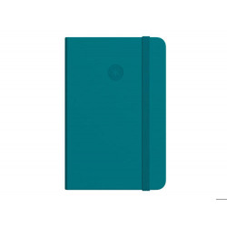 CUADERNO CON GOMILLA ANTARTIK NOTES TAPA DURA A5 HOJAS PUNTOS VERDE AGUAMARINA 100 HOJAS 80 GR FSC