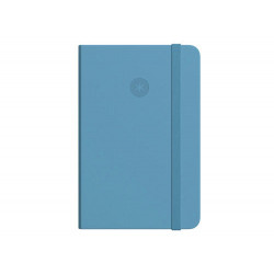 CUADERNO CON GOMILLA ANTARTIK NOTES TAPA DURA A5 HOJAS LISAS AZUL CLARO 100 HOJAS 80 GR FSC