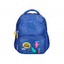 MOCHILA ESCOLAR LIDERPAPEL MULTIBOLSILLO INFANTIL AZUL DINO 350X110X270 MM