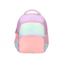 MOCHILA ESCOLAR LIDERPAPEL MULTIBOLSILLO INFANTIL AZUL ROSA MORADO 350X110X270 MM