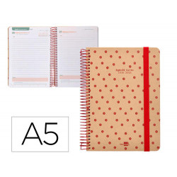 AGENDA ESCOLAR LIDERPAPEL A¥O 24 - 25 ESCOLAR CLASSIC SMILE DÖA PµGINA A5 TETRA