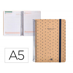 AGENDA ESCOLAR LIDERPAPEL A¥O 24 - 25 ESCOLAR CLASSIC STARS DÖA PµGINA A5 TETRA