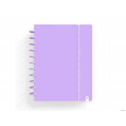 CUADERNO CARCHIVO INGENIOX FOAM A4 80H CUADRICULA MALVA PASTEL