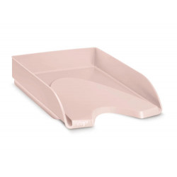 BANDEJA SOBREMESA CEP MINERAL PLASTICO COLOR ROSA NUDE 350X260X65 MM