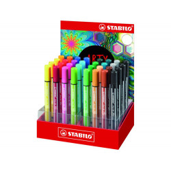 ROTULADOR STABILO ACUARELABLE PEN 68 MAX ARTY LINE EXPOSITOR DE 32 UNIDADES COLORES SURTIDOS