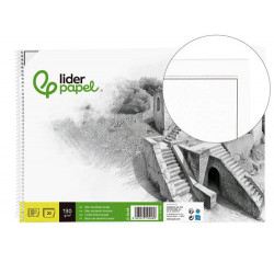 BLOC DIBUJO LIDERPAPEL LINEAL HISTORICO 230X325MM 20 HOJAS 130G/M2 CON RECUADRO PERFORADO