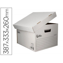 CAJON CONTENEDOR LIDERPAPEL CARTON AUTOMATICO PARA 3 CAJASARCHIVO DEFINITIVO FOLIO / 4 ARCHIVADORES 