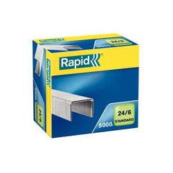 GRAPAS RAPID N 24/6 GALVANIZADA CAJA DE 5000 UNIDADES