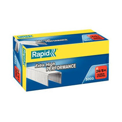 GRAPAS RAPID N 24/8+ GALVANIZADA CAJA DE 5000 UNIDADES