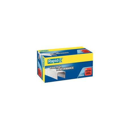 GRAPAS RAPID N 24/8+ GALVANIZADA CAJA DE 5000 UNIDADES