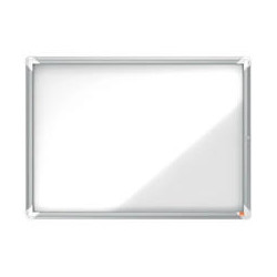 VITRINA DE ANUNCIO NOBO PREMIUM PLUS BLANCA MAGNETICA PARA EXTERIOR 8 X DIN A4 692X972X45 MM