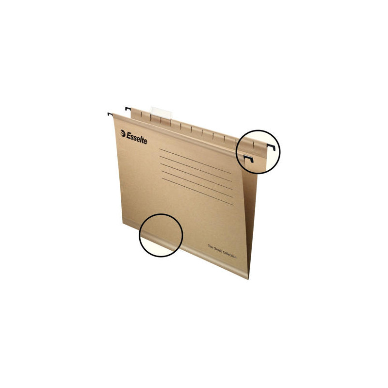 CARPETA COLGANTE ESSELTE PENDAFLEX KRAFT DIN A4 320X245X315 MM CAJA DE 50 UNIDADES