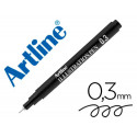 ROTULADOR ARTLINE CALIBRADO MICROMETRICO NEGRO ILLUSTRATION PEN EK-283ILN PUNTA POLIACETAL 0,3MM