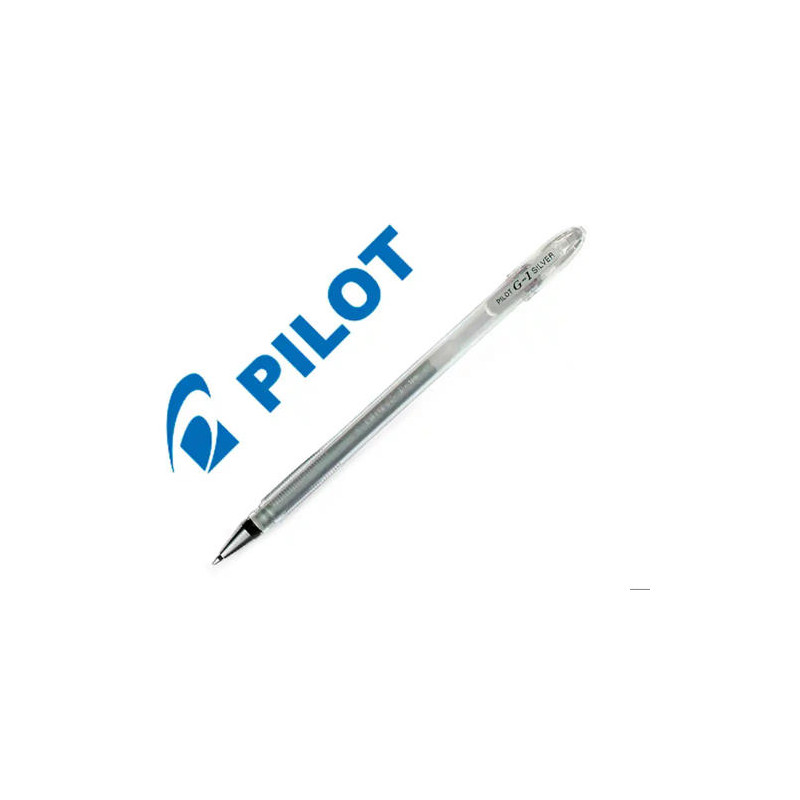 BOLIGRAFO PILOT G1 TINTA GEL PLATA