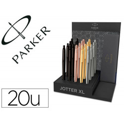 BOLIGRAFO PARKER JOTTER XL MONOCROMO EXPOSITOR DE 20 UNIDADES SURTIDAS