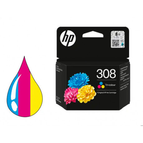 INK JET HP 308 COLOR ENVY 6110/6120/6130/6520/6530 120 PAGINAS