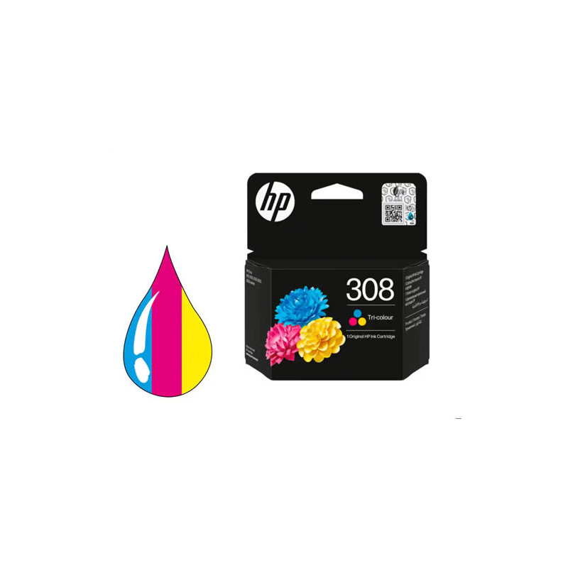 INK JET HP 308 COLOR ENVY 6110/6120/6130/6520/6530 120 PAGINAS