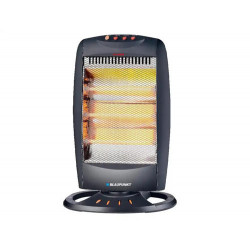 ESTUFA DE CUARZO BLAUPUNKT 1200W TRES NIVELES POTENCIA FUNCION OSCILANTE COLOR NEGRO