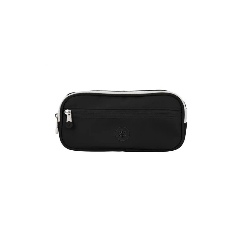 ESTUCHE PORTATODO ANTARTIK FUSION FLEX 3 CREMALLERAS NEGRO COMPAÐERO MOCHILA 100X60X220 MM