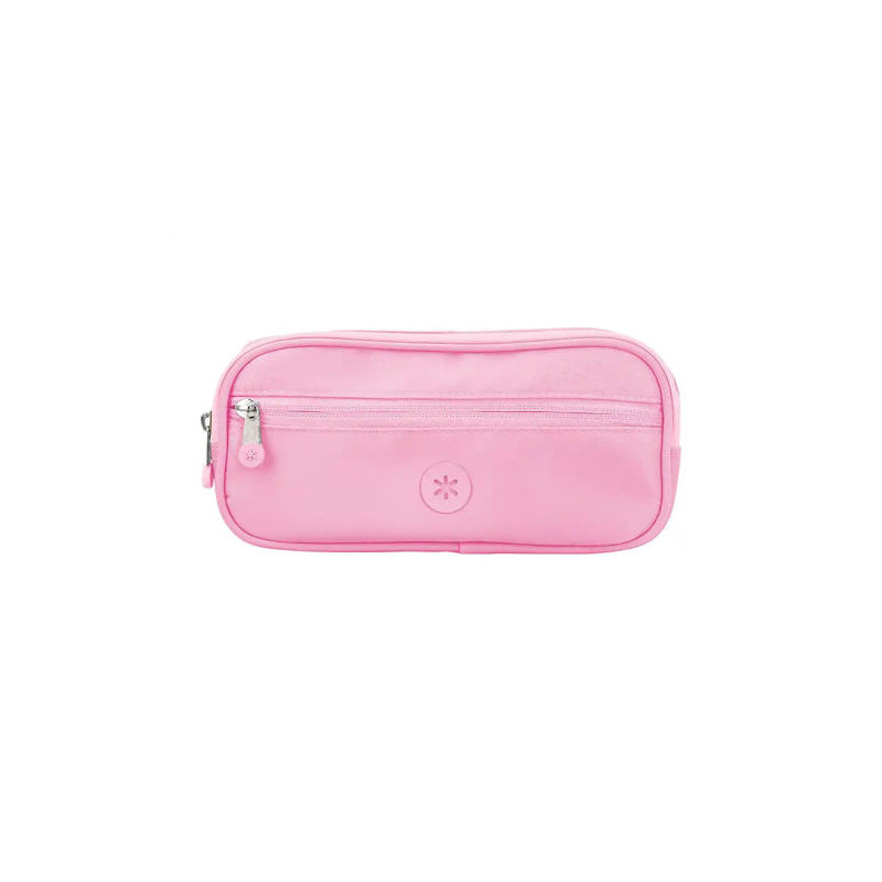 ESTUCHE PORTATODO ANTARTIK FUSION FLEX 3 CREMALLERAS ROSA COMPAÐERO MOCHILA 100X60X220 MM