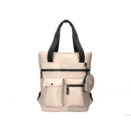 MOCHILA ANTARTIK BOLSO FLIP BAG CON ACOLCHADO PARA PORTATIL 15'' BEIGE 400X120X390 MM