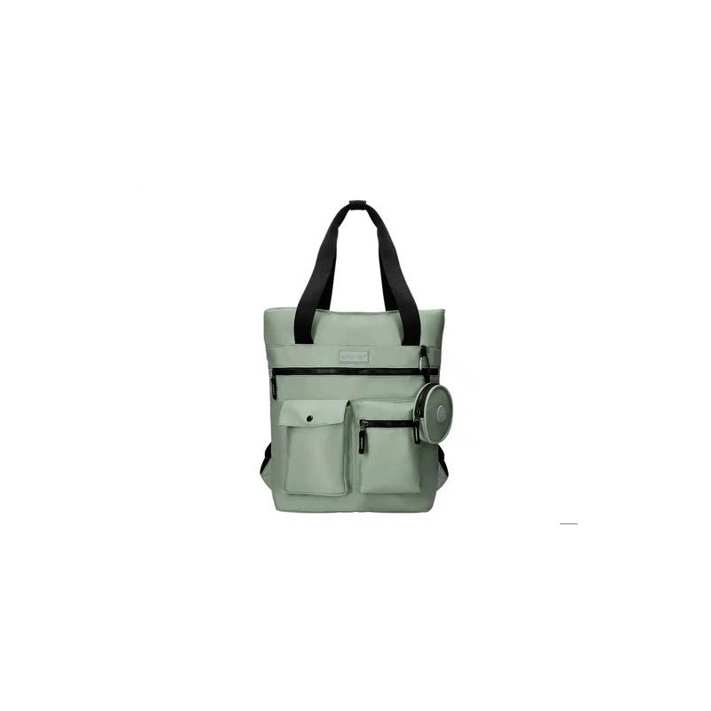 MOCHILA ANTARTIK BOLSO FLIP BAG CON ACOLCHADO PARA PORTATIL 15'' VERDE 400X120X390 MM