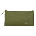 ESTUCHE PORTATODO LIDERPAPEL PLANO ANCHO UNA CREMALLERA 200X100 MM VERDE MILITAR