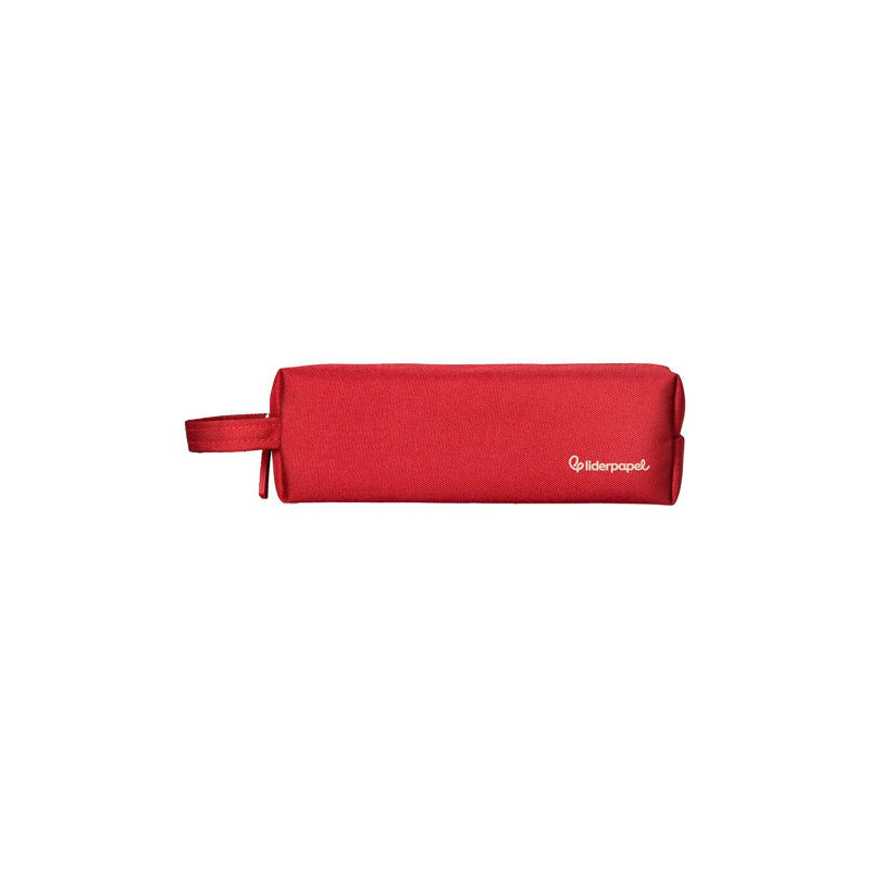 ESTUCHE PORTATODO LIDERPAPEL CLASSIC RECTANGULAR CON ASA 210X70MM ROJO